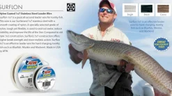 American Fishing Wire Wire Leader>Surflon Nylon Coated Stainless Steel Wire Leader