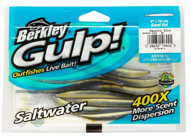 Berkley Soft Baits>Gulp! Saltwater Sand Eel Soft Baits