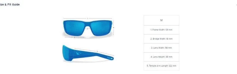 Costa Sunglasses>Fisch Readers Matte Black Frame With Blue Mirror Lens 580P Polarized Sunglasses