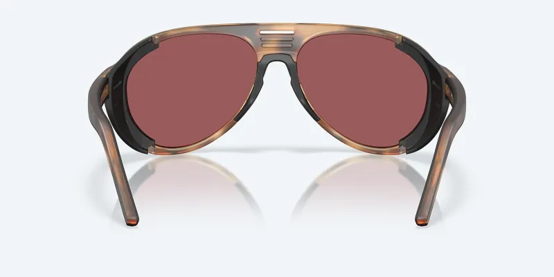 Costa Sunglasses>Grand Catalina Matte Tortoise Frame with Gold Mirror Lens 580G Polarized Sunglasses