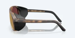 Costa Sunglasses>Grand Catalina Matte Tortoise Frame with Gold Mirror Lens 580G Polarized Sunglasses