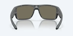 Costa Sunglasses>Taxman Matte Gray Frame with Blue Mirror Lens 580G Polarized Sunglasses