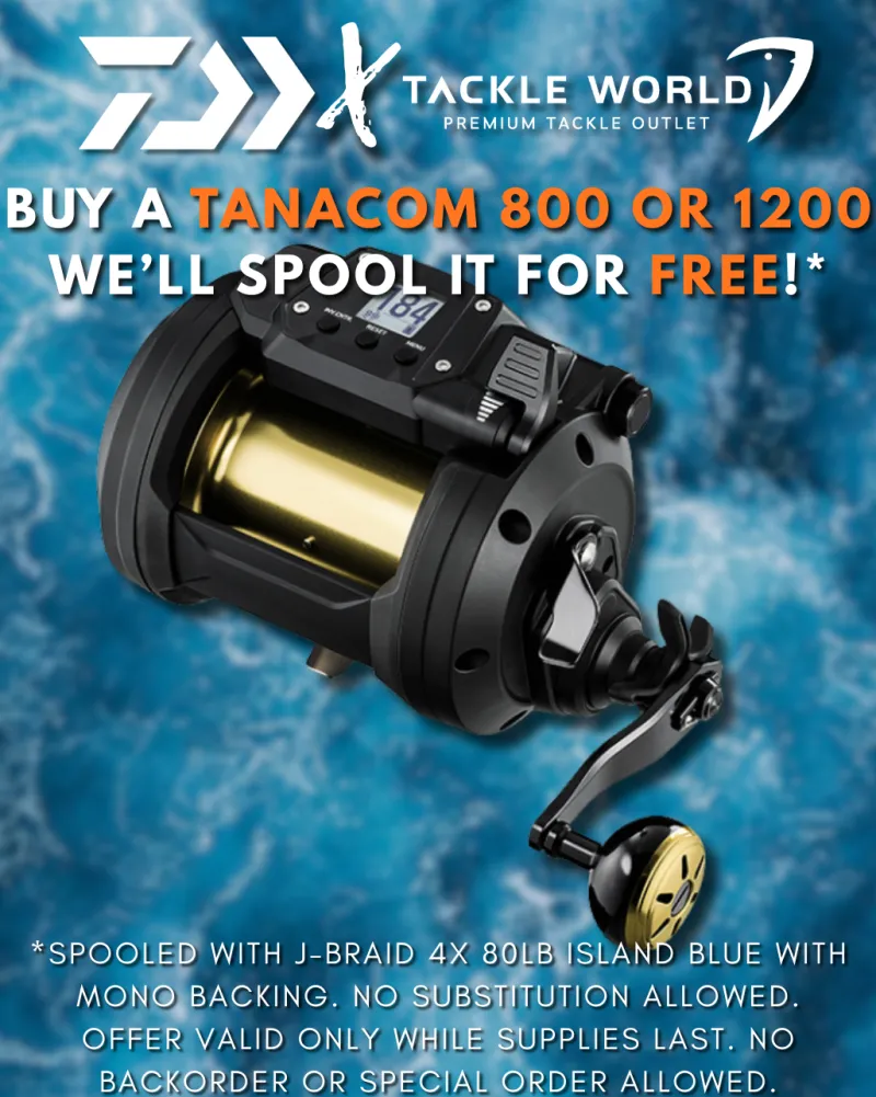 Daiwa Electric>Tanacom 800 & 1200 Electric Reels