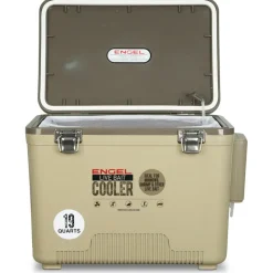 Engel Tackle Boxes & Storage>19 Quart Live Bait Pro Cooler with AP3 Rechargeable Aerator & Stainless Hardware