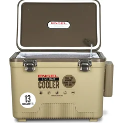Engel Tackle Boxes & Storage>13 Quart Live Bait Pro Cooler with AP3 Rechargeable Aerator & Stainless Hardware