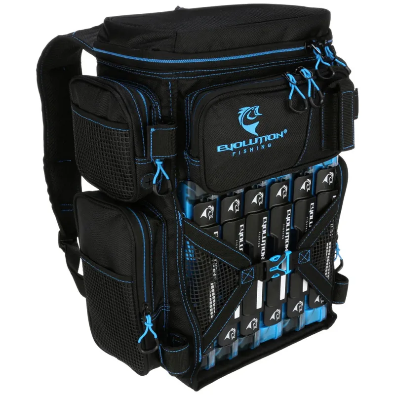 Evolution Bags|Tackle Boxes & Storage>Drift Series 3600 Tackle Backpack With Rod Holders