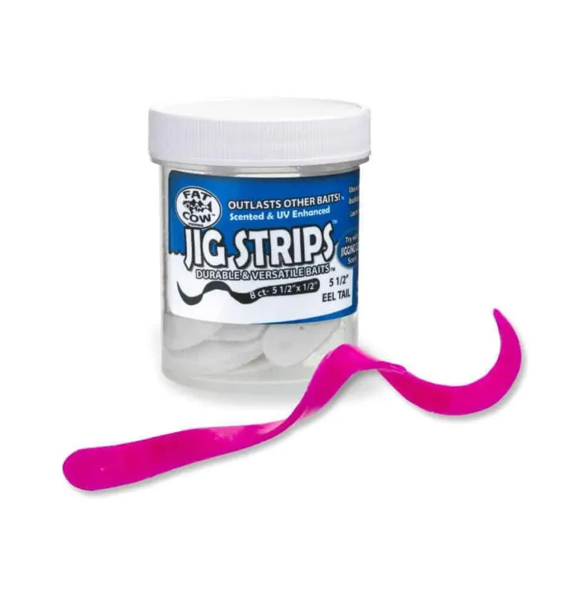 Fat Cow Soft Baits>Jig Strips Eel Tail