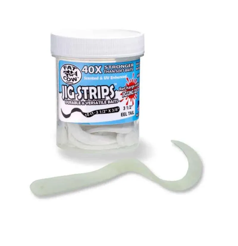 Fat Cow Soft Baits>Jig Strips Eel Tail