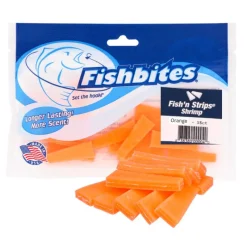 Fishbites Soft Baits>Longer Lasting Fish'n Strips Shrimp Scented Soft Baits