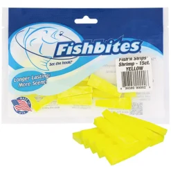Fishbites Soft Baits>Longer Lasting Fish'n Strips Shrimp Scented Soft Baits