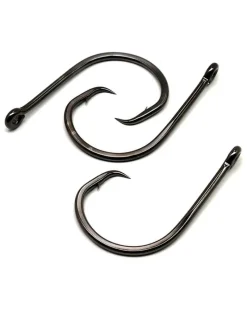 Gamakatsu Hooks>Octopus Circle Straight Eye 4x Strong Hooks NS Black
