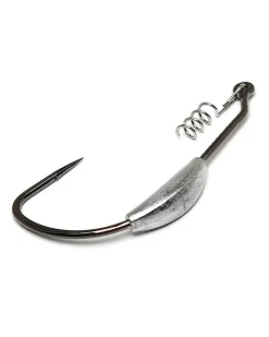 Gamakatsu Hooks>Superline Spring Lock Weighted Hooks NS Black