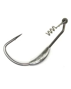 Gamakatsu Hooks>Superline Spring Lock Weighted Hooks NS Black