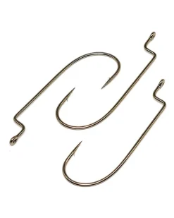 Gamakatsu Hooks>Worm Offset Shank O'Shaughnessy Bend Hooks NS Black
