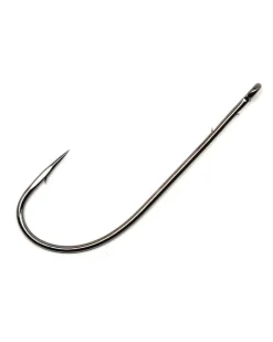 Gamakatsu Hooks>Worm Straight Shank O'Shaughnessy Bend Hooks NS Black
