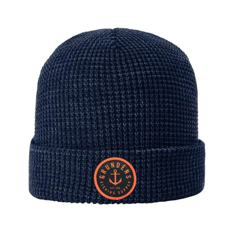 Grundens Hats>Anchor Waffle Beanie