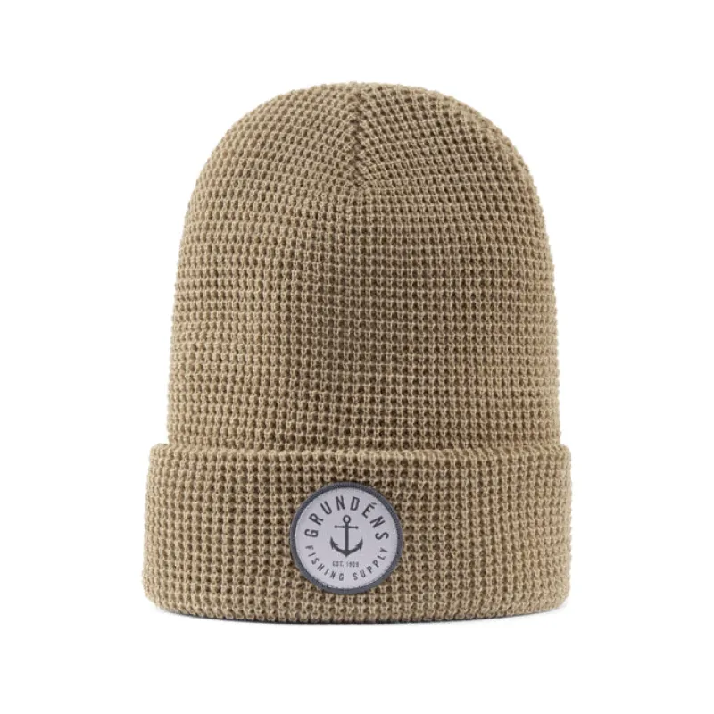 Grundens Hats>Anchor Waffle Beanie