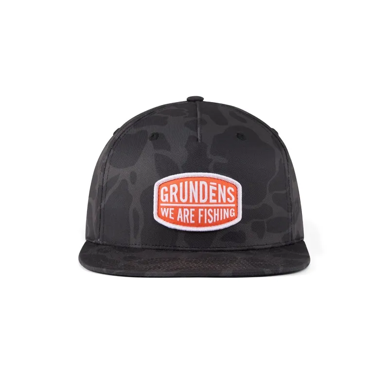 Grundens Hats>We Are Fishing Camo Trucker Hat