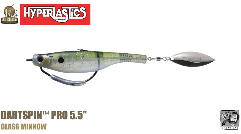 Hyperlastics Soft Baits>Dartspin Pro Lures (Rigged Weedless Ver.)