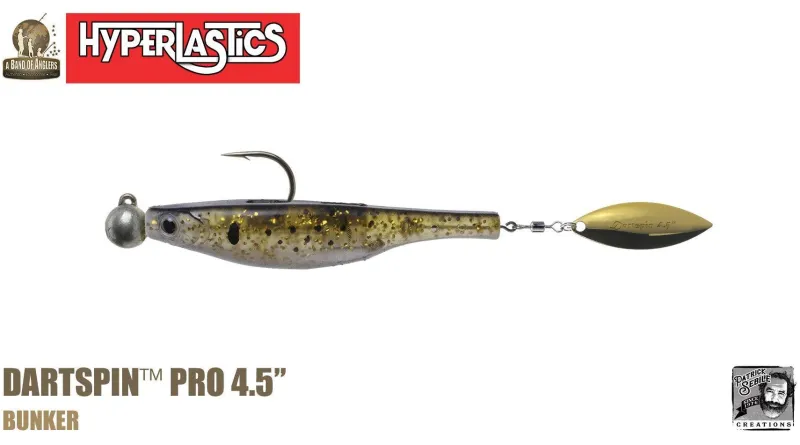 Hyperlastics Soft Baits>Dartspin Pro Lures (Rigged Jighead Ver.)