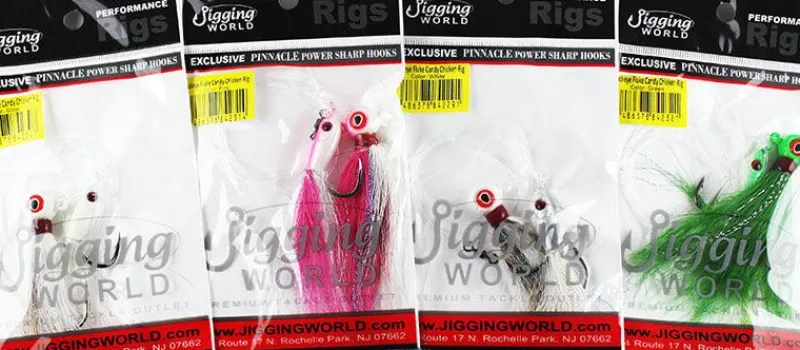 Jigging World Rigs>BuckEye Fluke Candy Hi-Lo Rigs