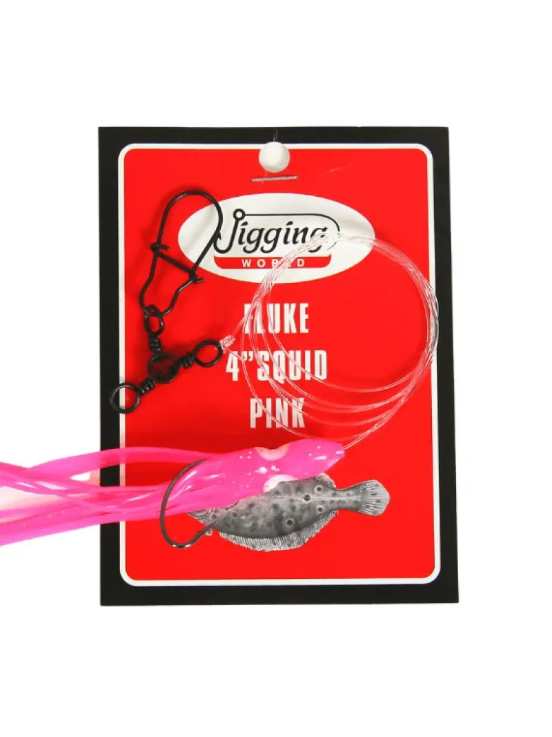 Jigging World Rigs>Fluke Rigs with 4" Squid