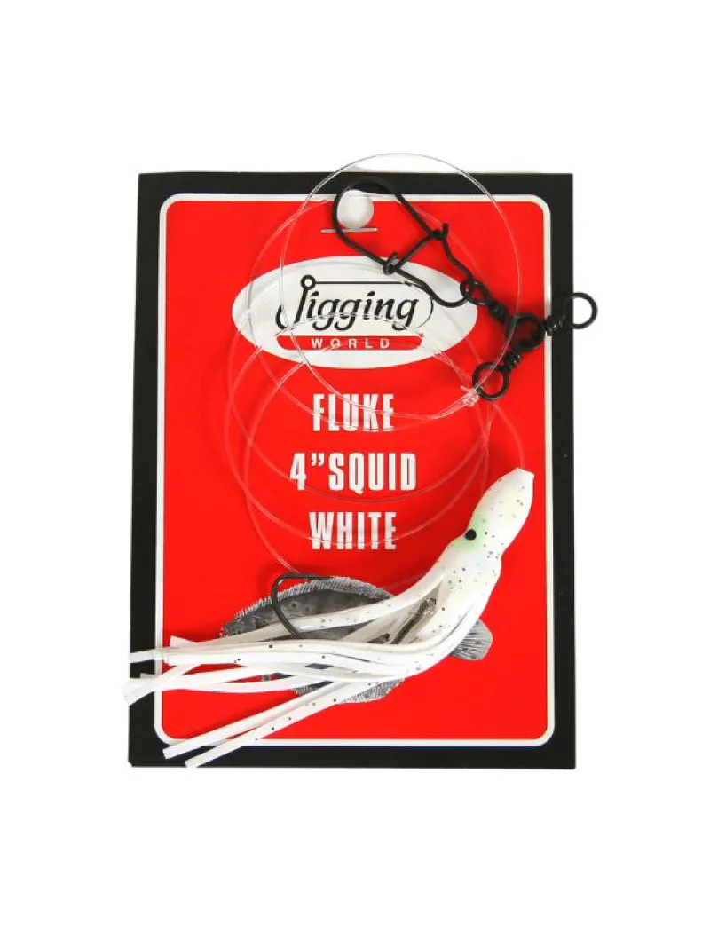 Jigging World Rigs>Fluke Rigs with 4" Squid