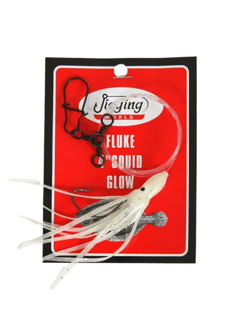 Jigging World Rigs>Fluke Rigs with 4" Squid
