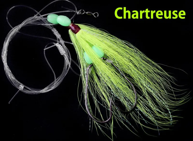 Jigging World Rigs>Hi-Lo Bucktail Rigs
