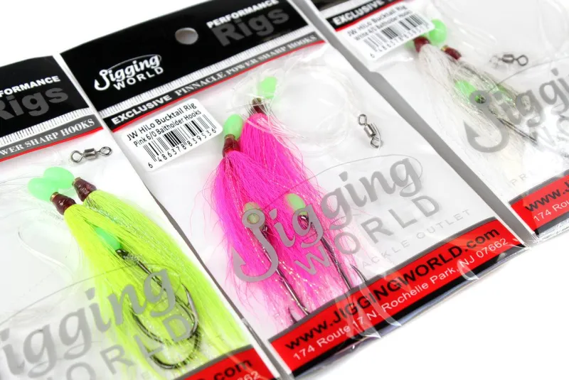 Jigging World Rigs>Hi-Lo Bucktail Rigs
