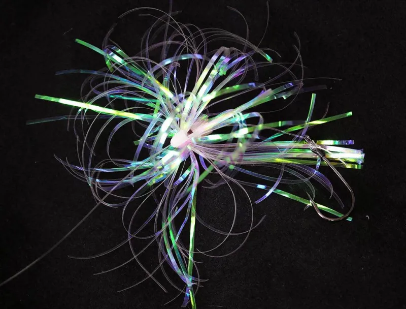 Jigging World Rigs>Hi-Lo Flasher Rigs with Grub Holder Hooks