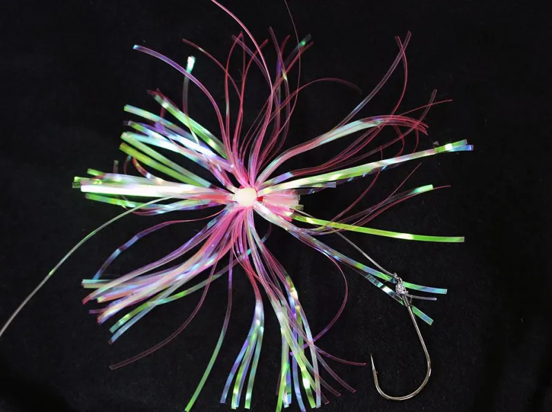 Jigging World Rigs>Hi-Lo Flasher Rigs with Grub Holder Hooks