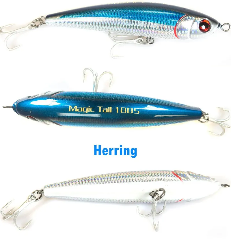 Jigging World Hard Baits>Magic Tail Sinking Stick Baits *Final Sale*