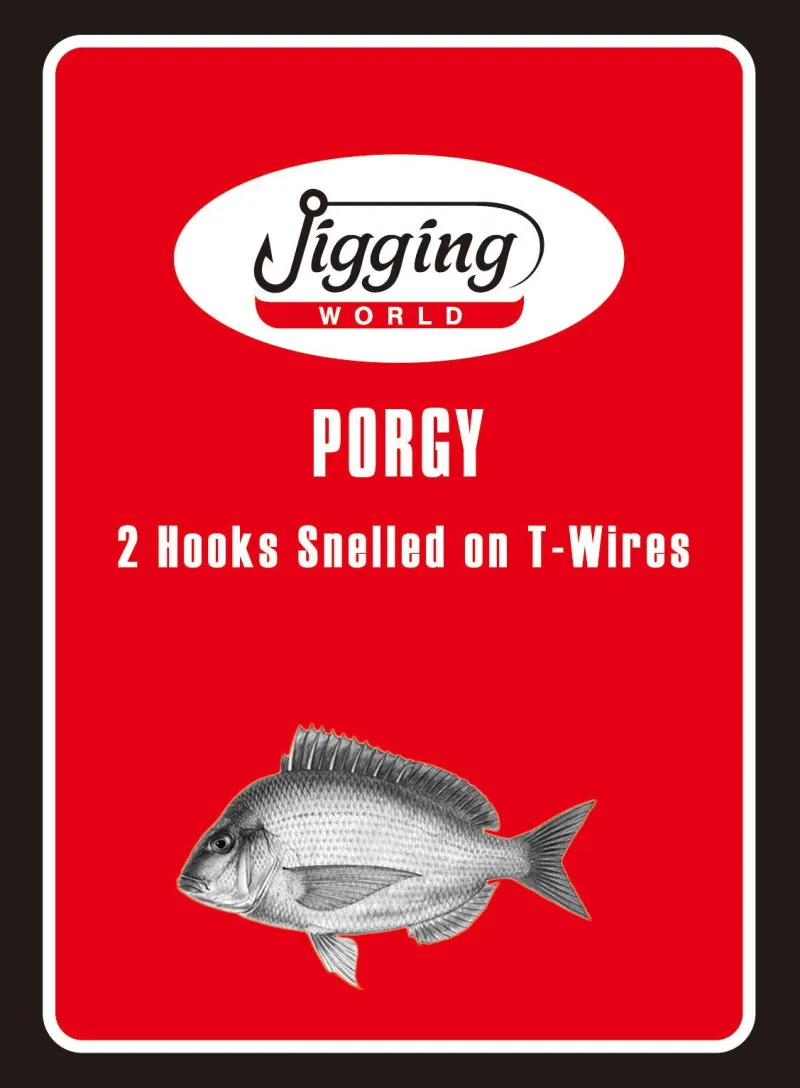 Jigging World Rigs>Porgy Hi-Lo on T-Wire Rigs