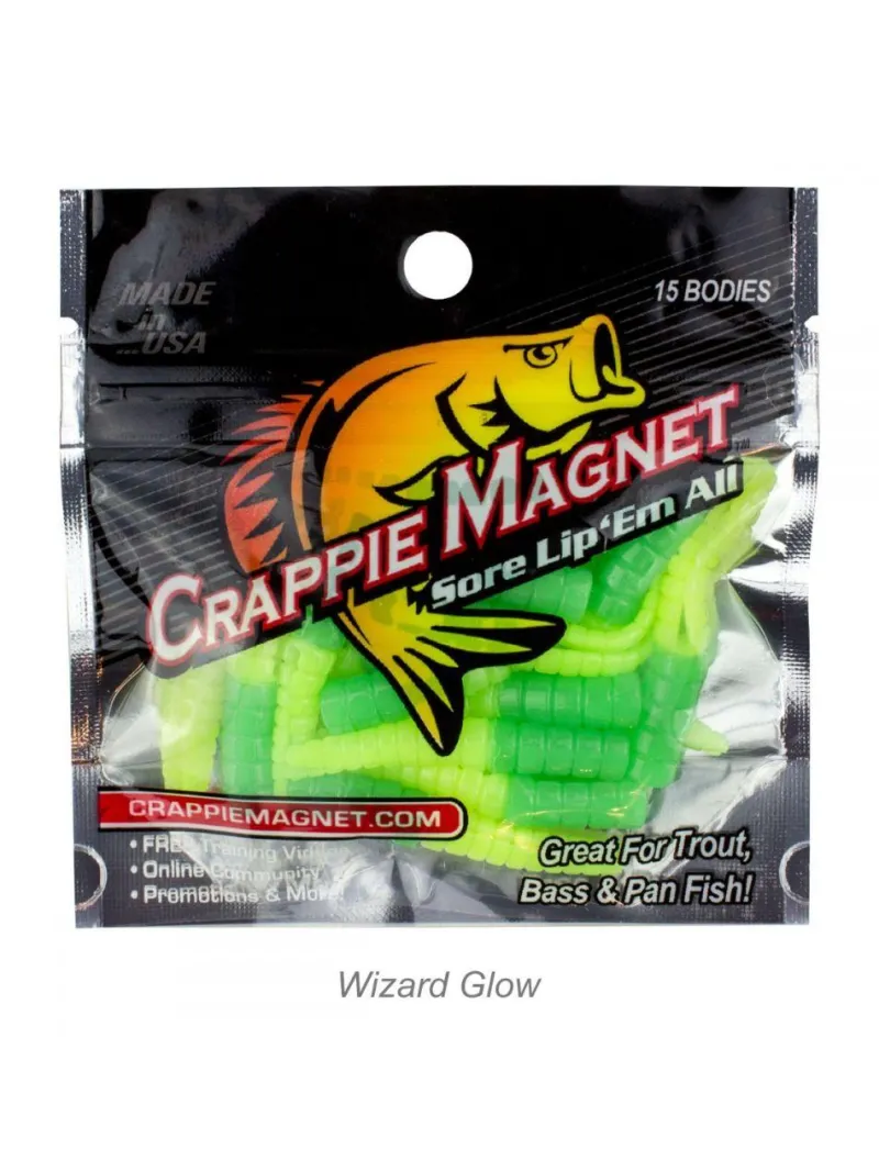 Leland Lures Soft Baits>Crappie Magnet 15pc Body Packs