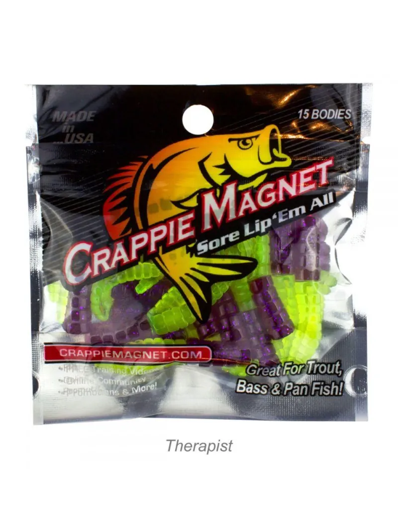 Leland Lures Soft Baits>Crappie Magnet 15pc Body Packs