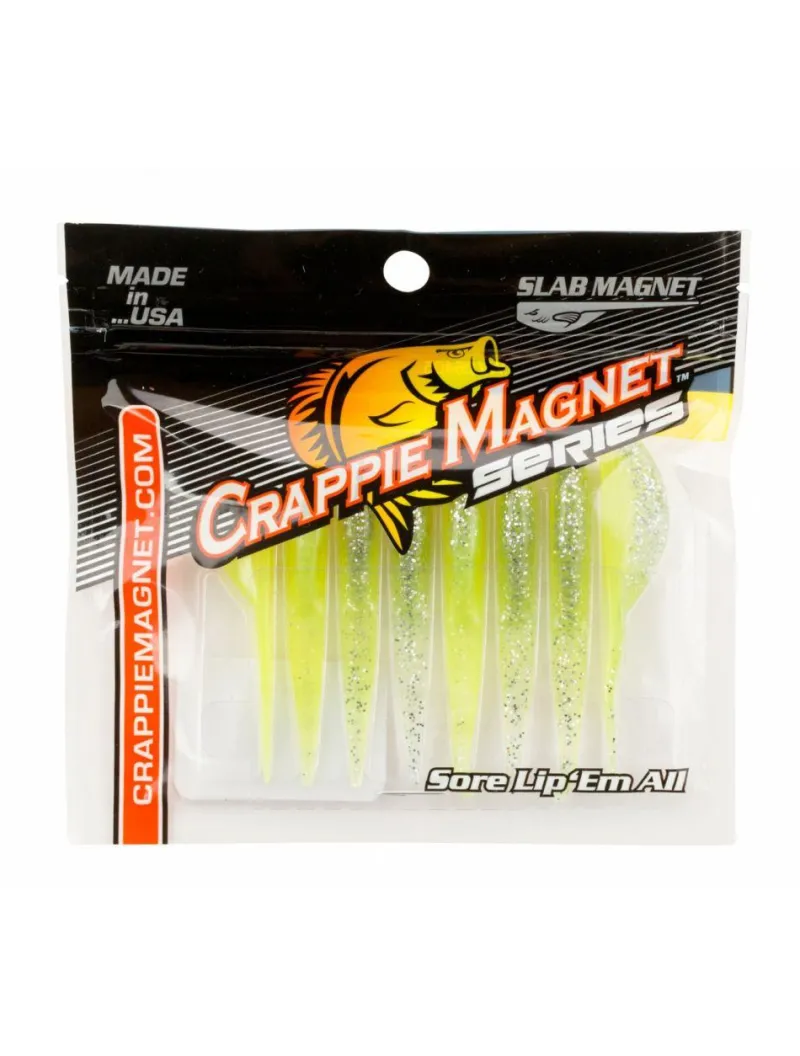 Leland Lures Soft Baits>Slab Magnet 8pc Body Packs