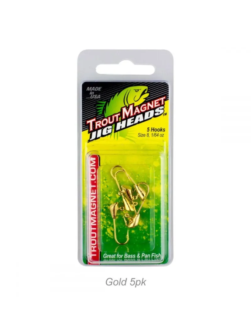 Leland Lures Jigs>Trout Magnet Jig Heads 1/64oz 5pk