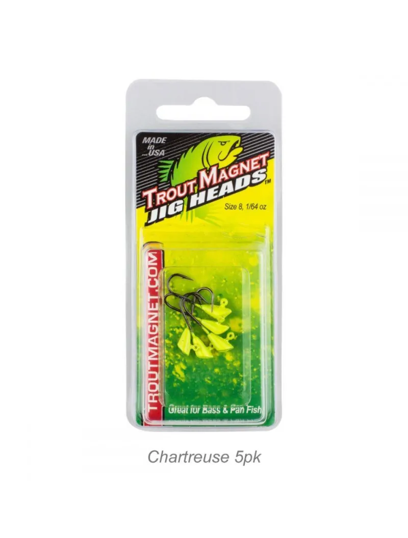 Leland Lures Jigs>Trout Magnet Jig Heads 1/64oz 5pk