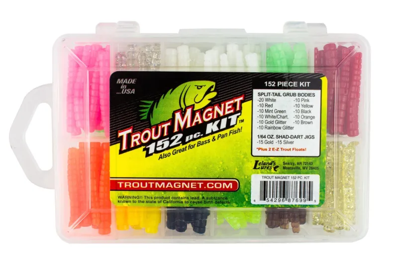 Leland Lures Soft Baits|Jigs>Trout Magnet 142 Piece Kits