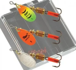 Mepps Spinnerbaits, Buzzbaits, Inline Spinners>Trout Pocket Pac - #1 Aglia Plain Inline Spinners