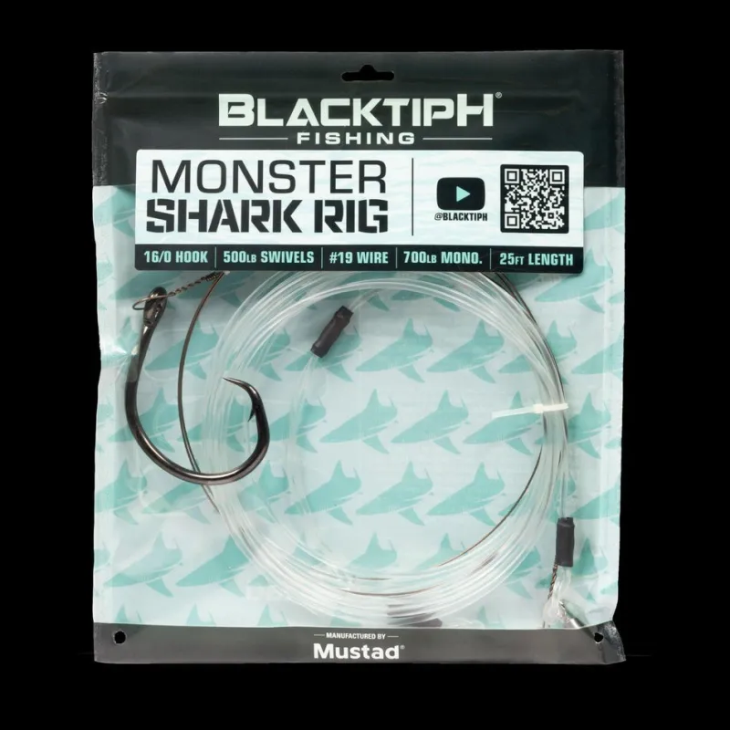 Mustad Hooks>BlacktipH Monster Shark Rigs
