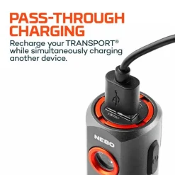Nebo Lighting & Headlamps>Transport 400 2-IN-1 Car Charger and Flashlight
