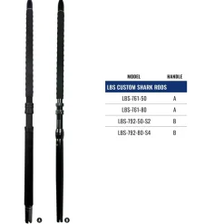 Okuma Conventional>LBS Custom Shark Conventional Rods