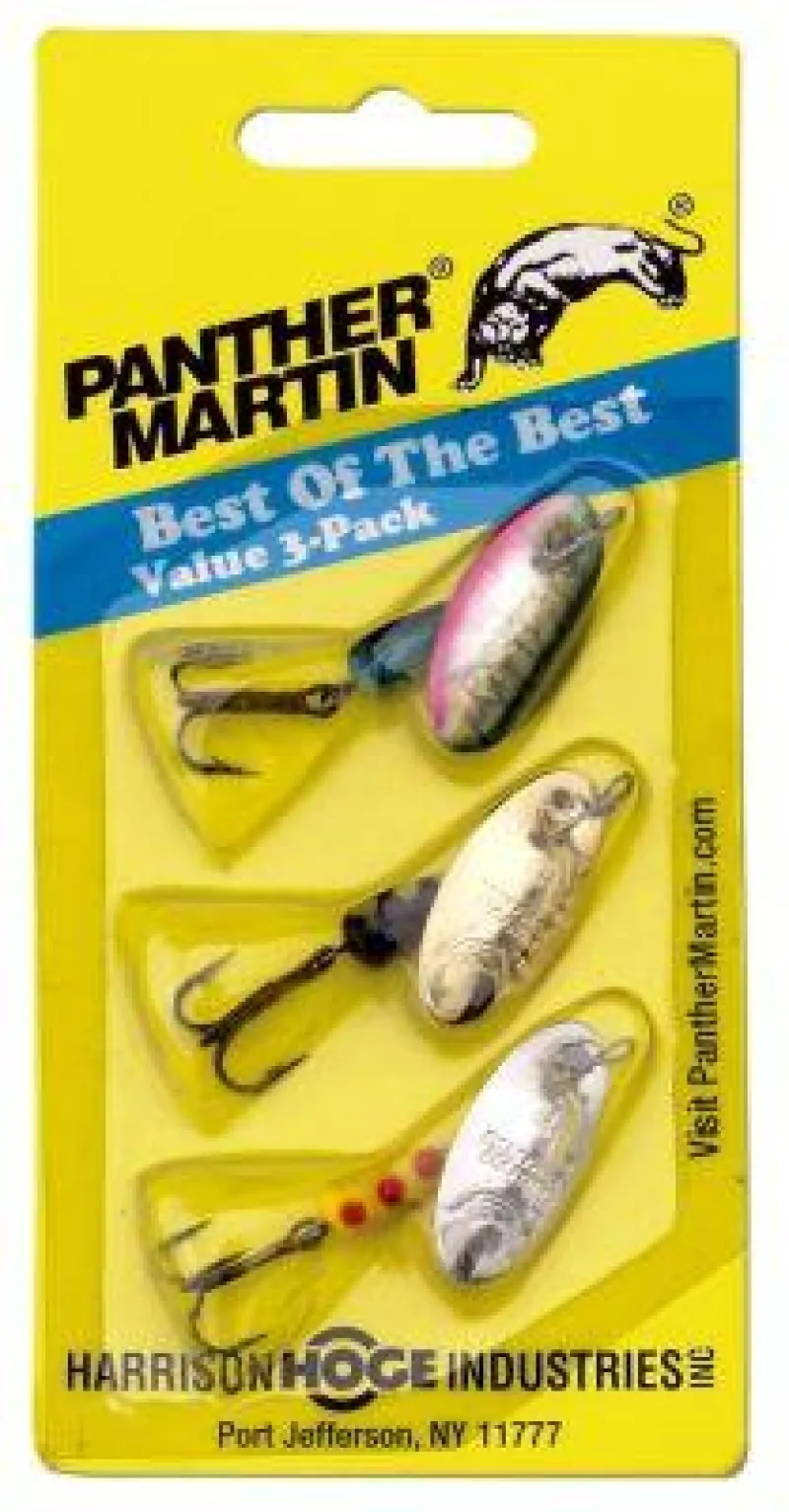 Panther Martin Spinnerbaits, Buzzbaits, Inline Spinners>Best of the Best 3 Pack Inline Spinners