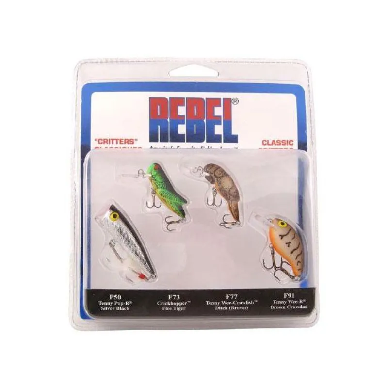 Rebel Hard Baits>Classic Critters 4 Pack Hardbaits
