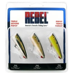 Rebel Hard Baits>Pop-R Triple Threat 3 Pack