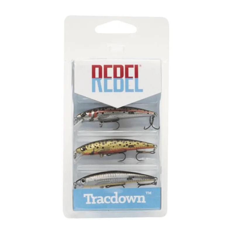 Rebel Hard Baits>Tracdown Ghost Minnow 3 Pack Crankbaits