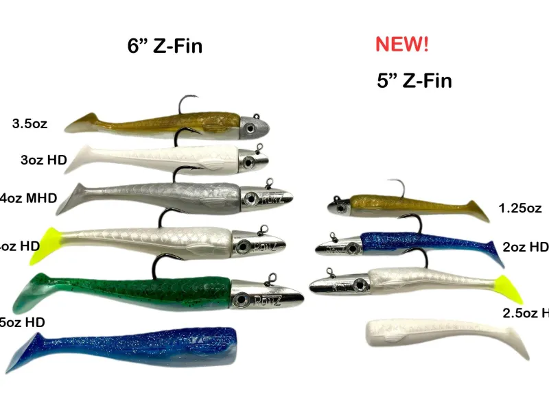 RonZ Soft Baits>Z-FIN Big Game Series HD Soft Baits