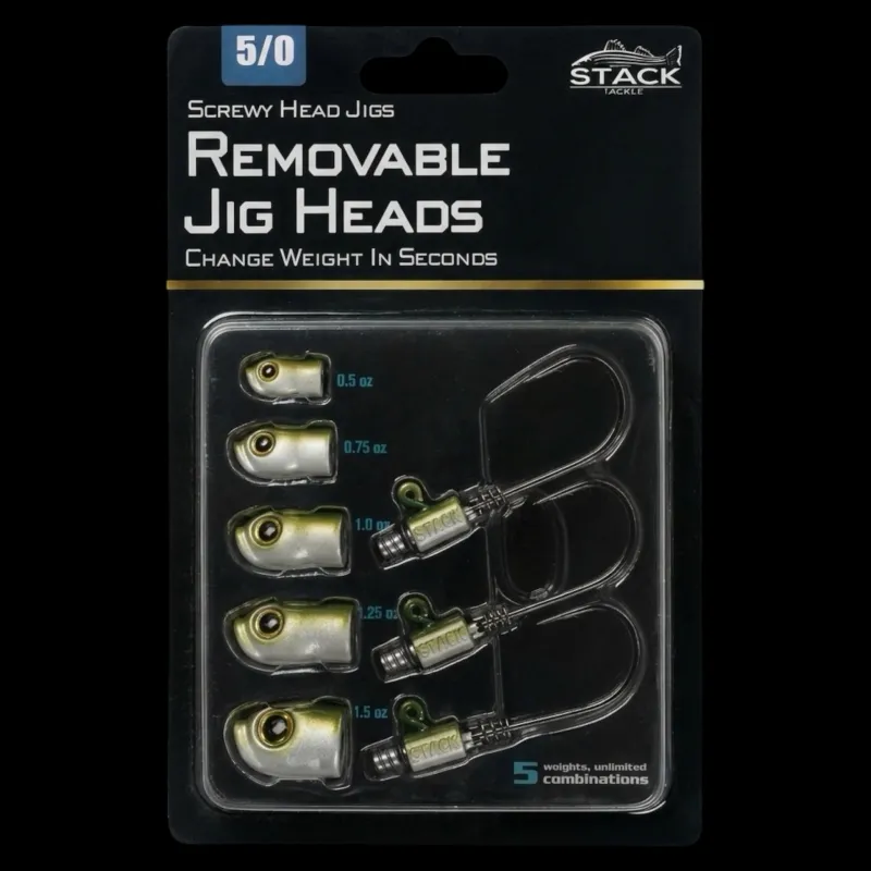 Stack Tackle Hard Baits>Screwy Head Jigs